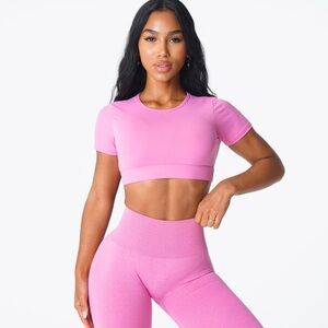 NVGTN Vibrant Pink Crop Top